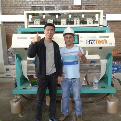 peru'da fasulye renk ayırıcı makine
