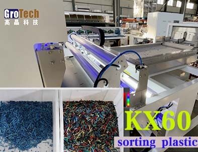 PVC PE PP PET vb. sınıflandırmak için grotech KX serisi KX60. plastik ürünlerin geri dönüştürülmesi
